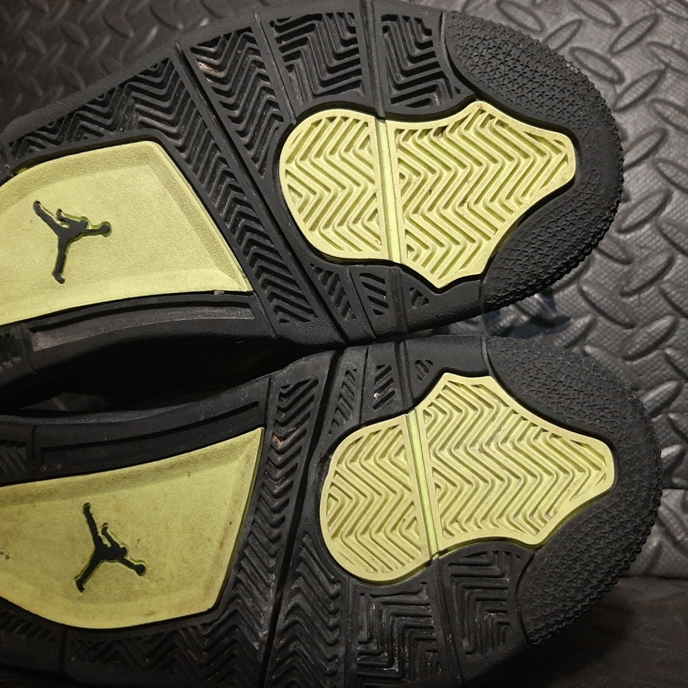 Air Jordan 4 Retro SE GS 'Neon 95' CT5343-007 size 7y - Picture 9 of 12